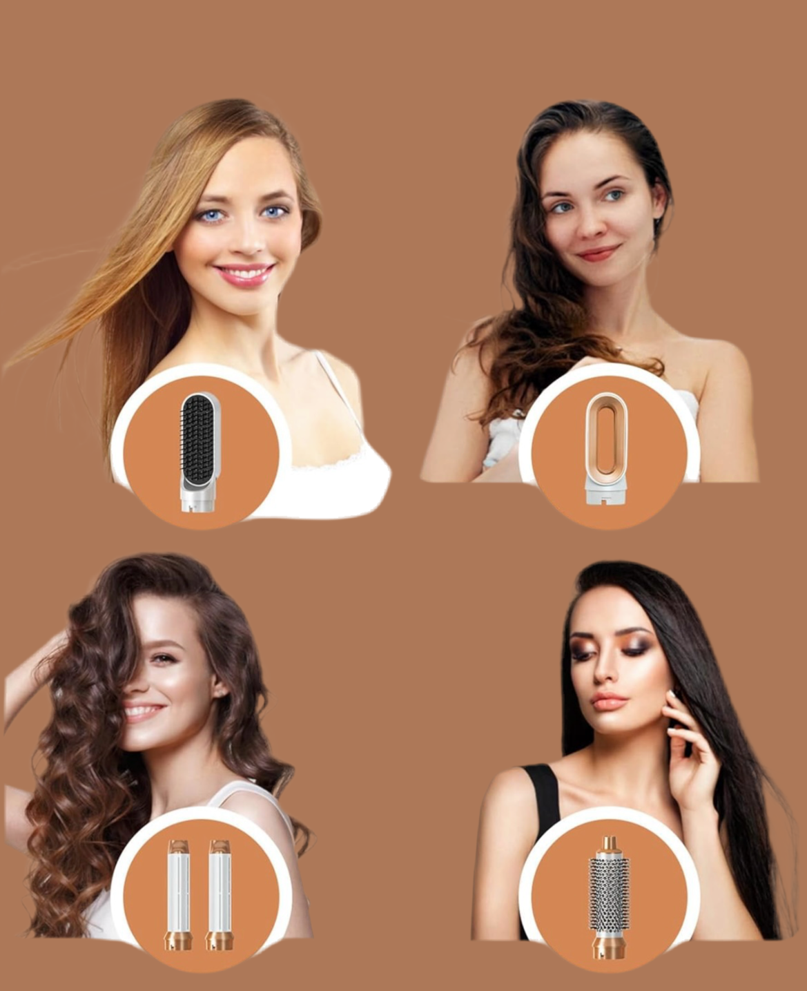 Brosse soufflante 5 en 1