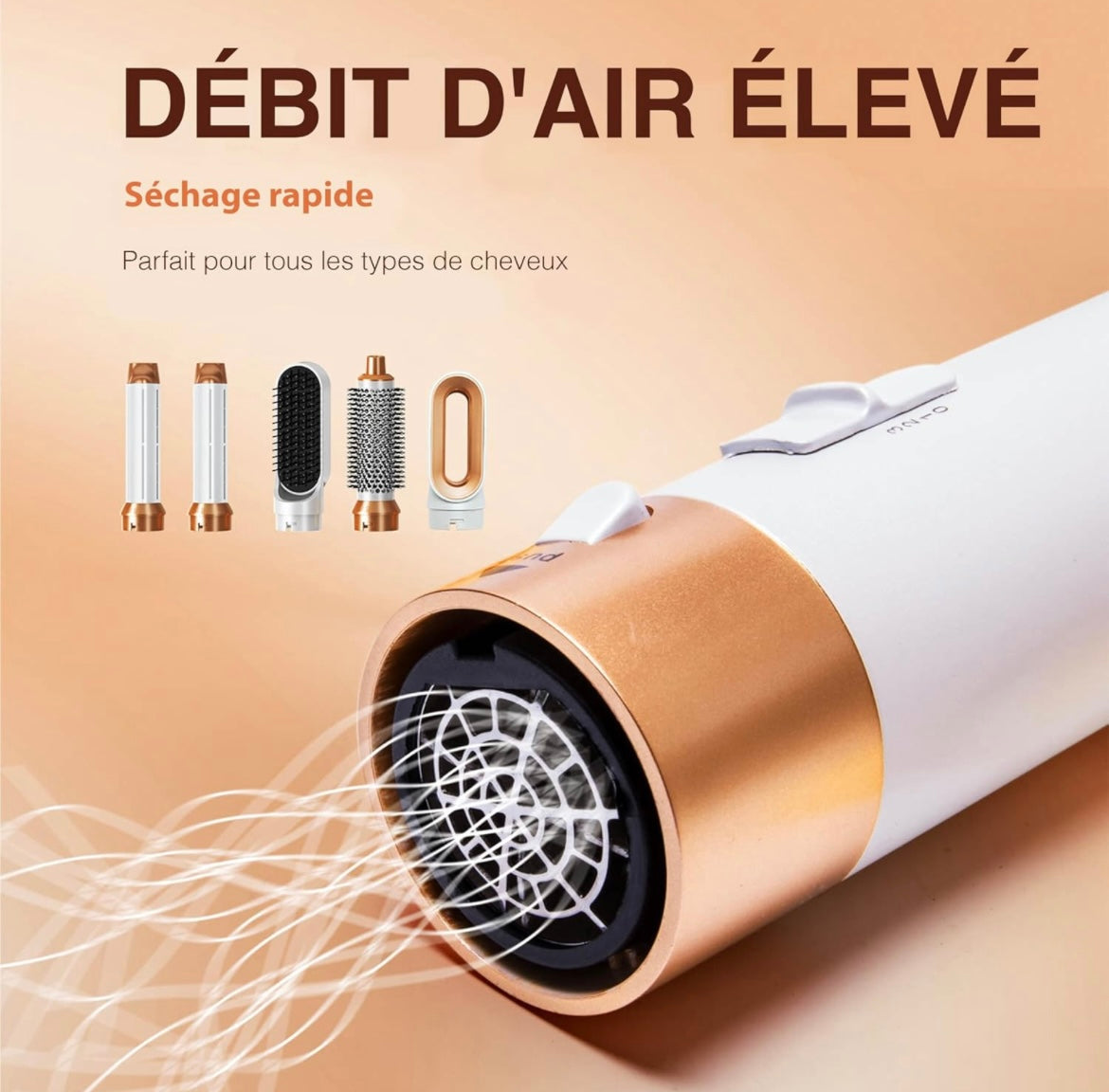 Brosse soufflante 5 en 1