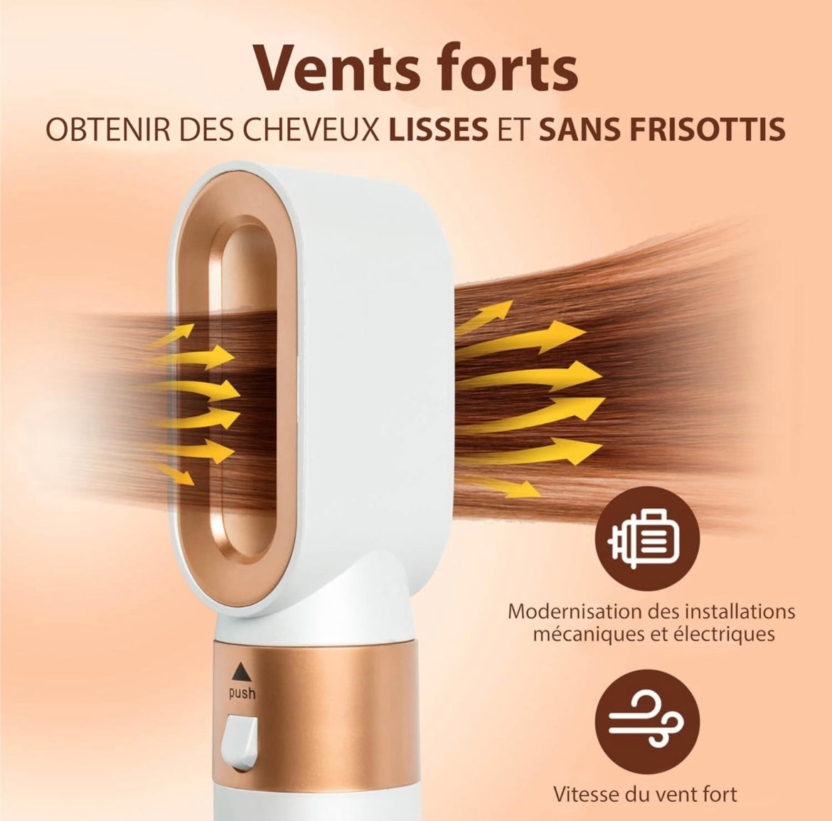 Brosse soufflante 5 en 1