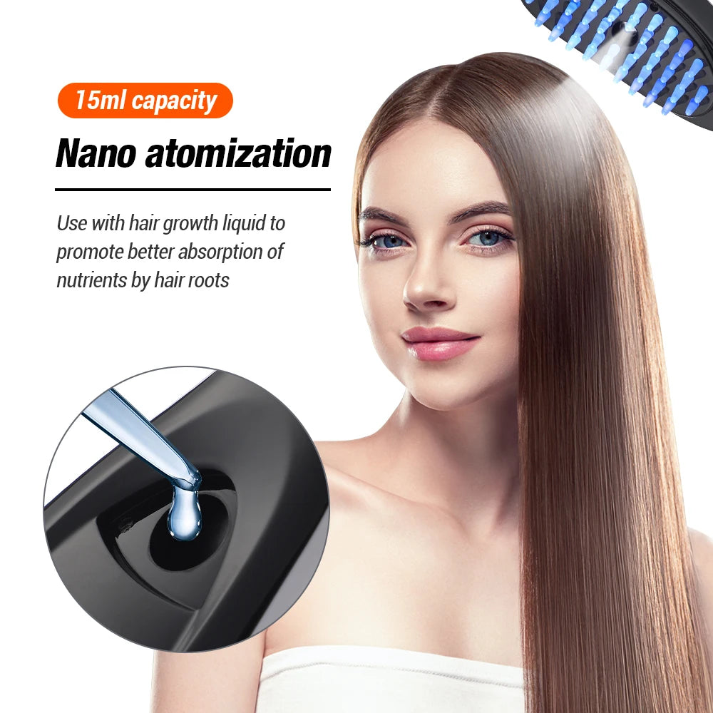 Brosse LED massante applicateur d'huile