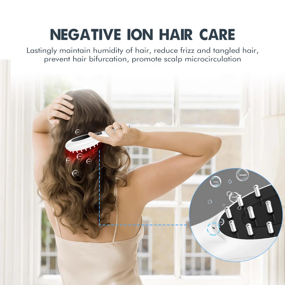 Brosse RF EMS LED ions négatifs applicateur d'huile