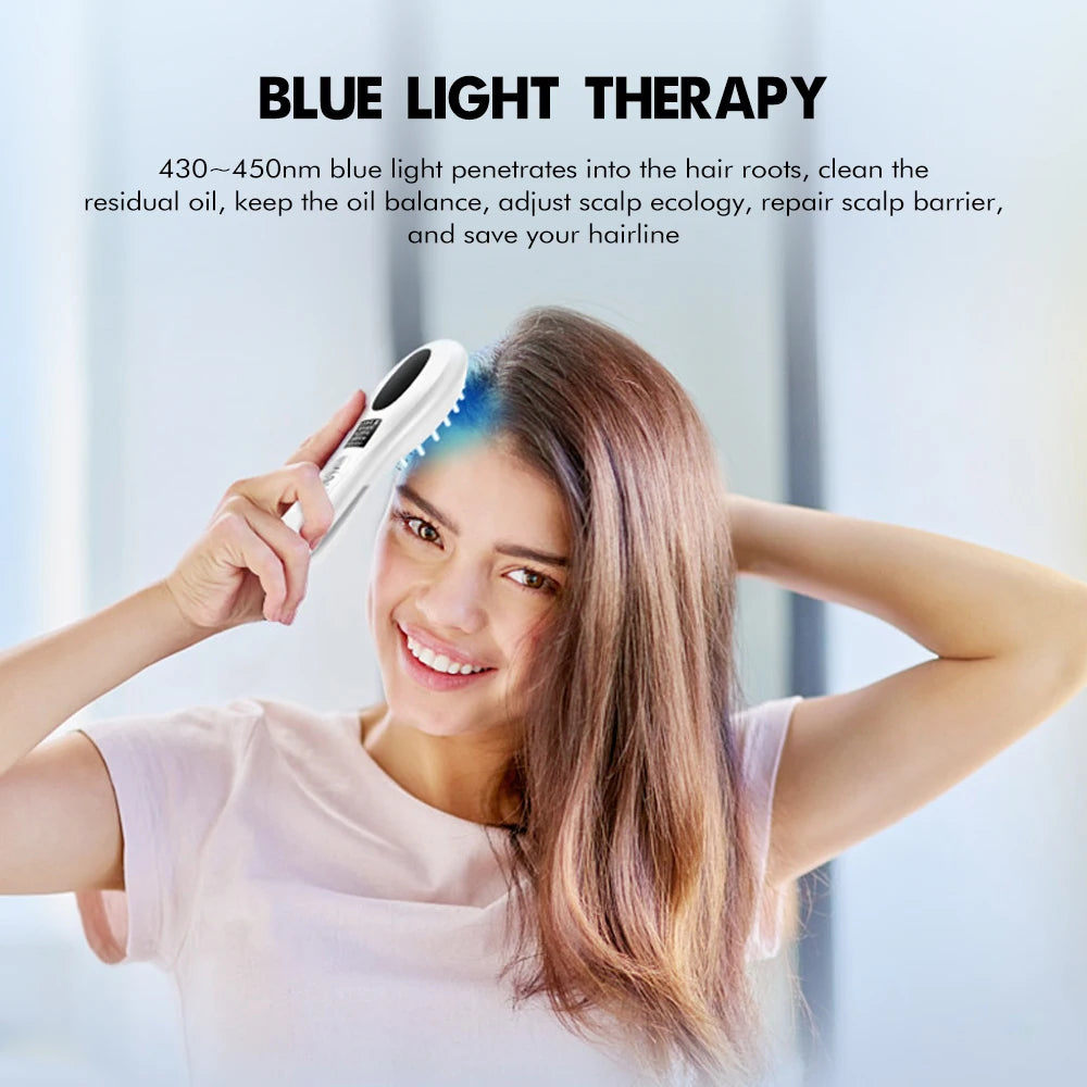 Brosse RF EMS LED ions négatifs applicateur d'huile