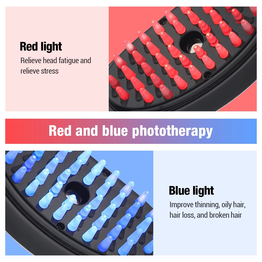 Brosse LED massante applicateur d'huile