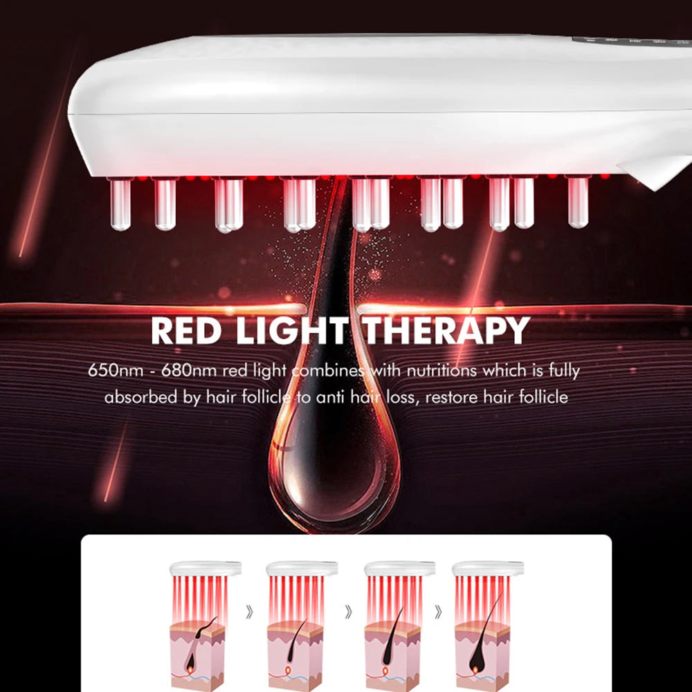 Brosse RF EMS LED ions négatifs applicateur d'huile